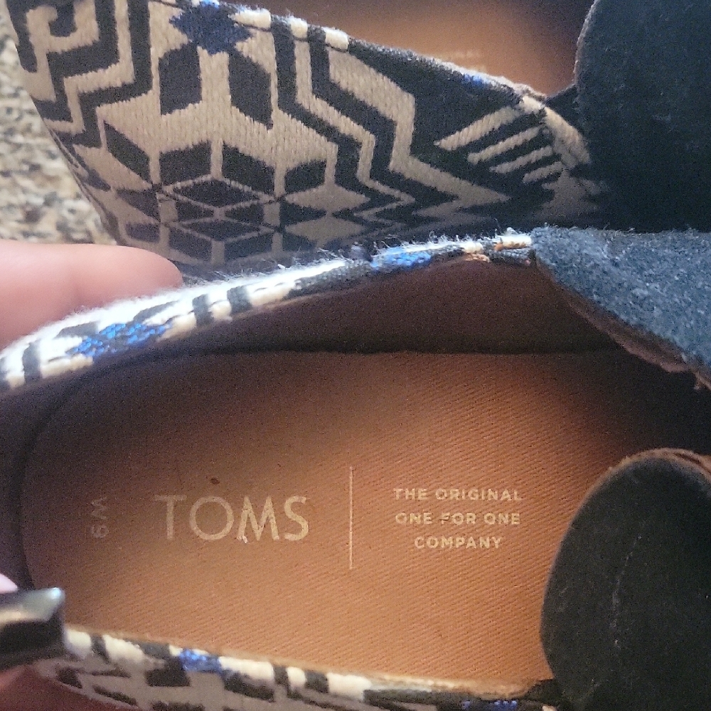 Toms Black and Blue Ankle Booties - Picture 4 of 4